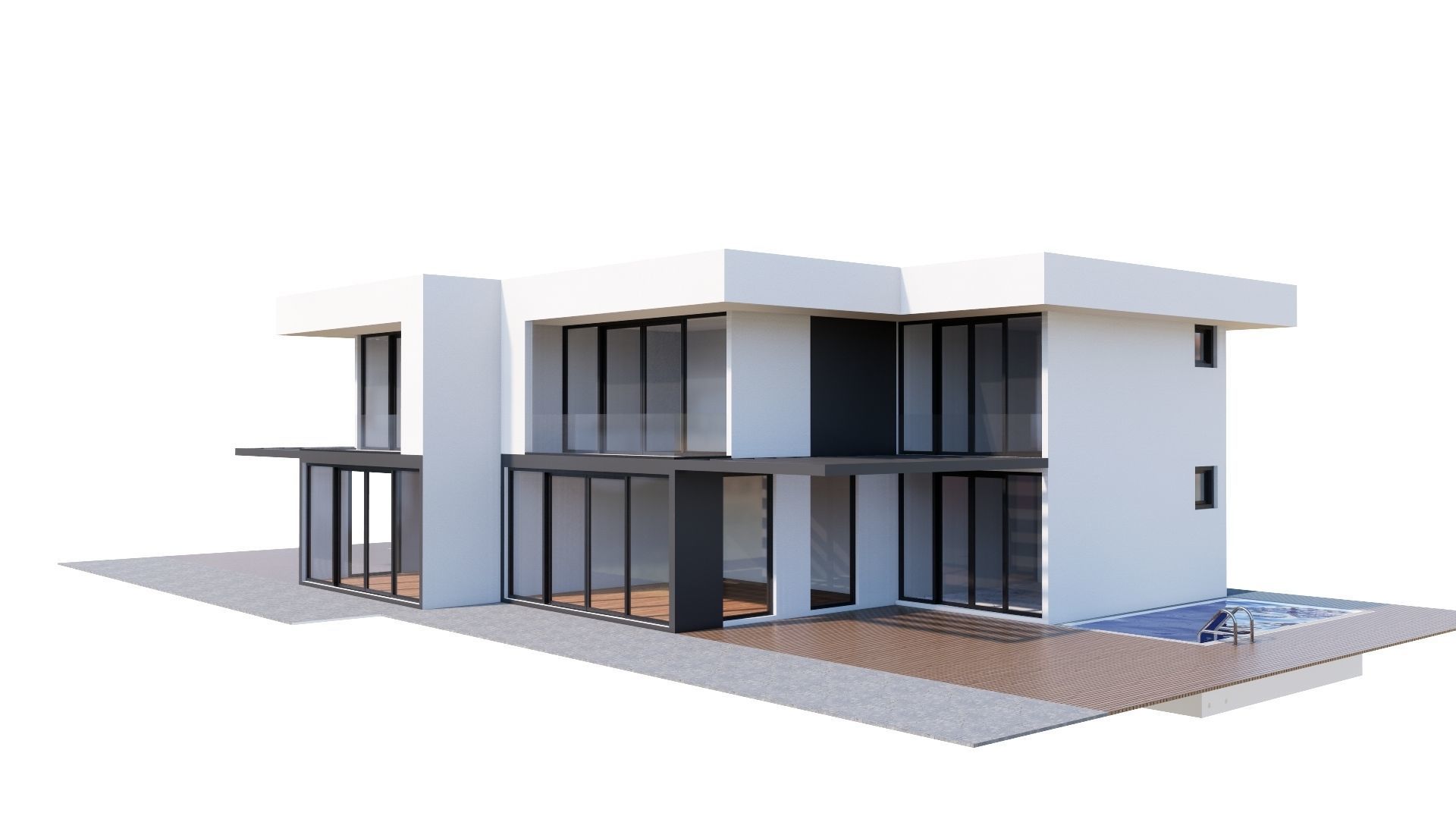 HOUSE 133 Low-poly 3D model_33