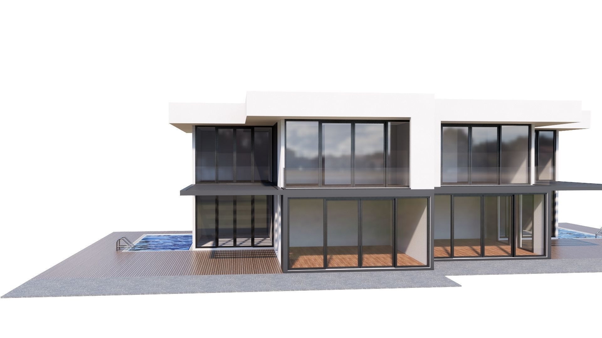 HOUSE 133 Low-poly 3D model_29