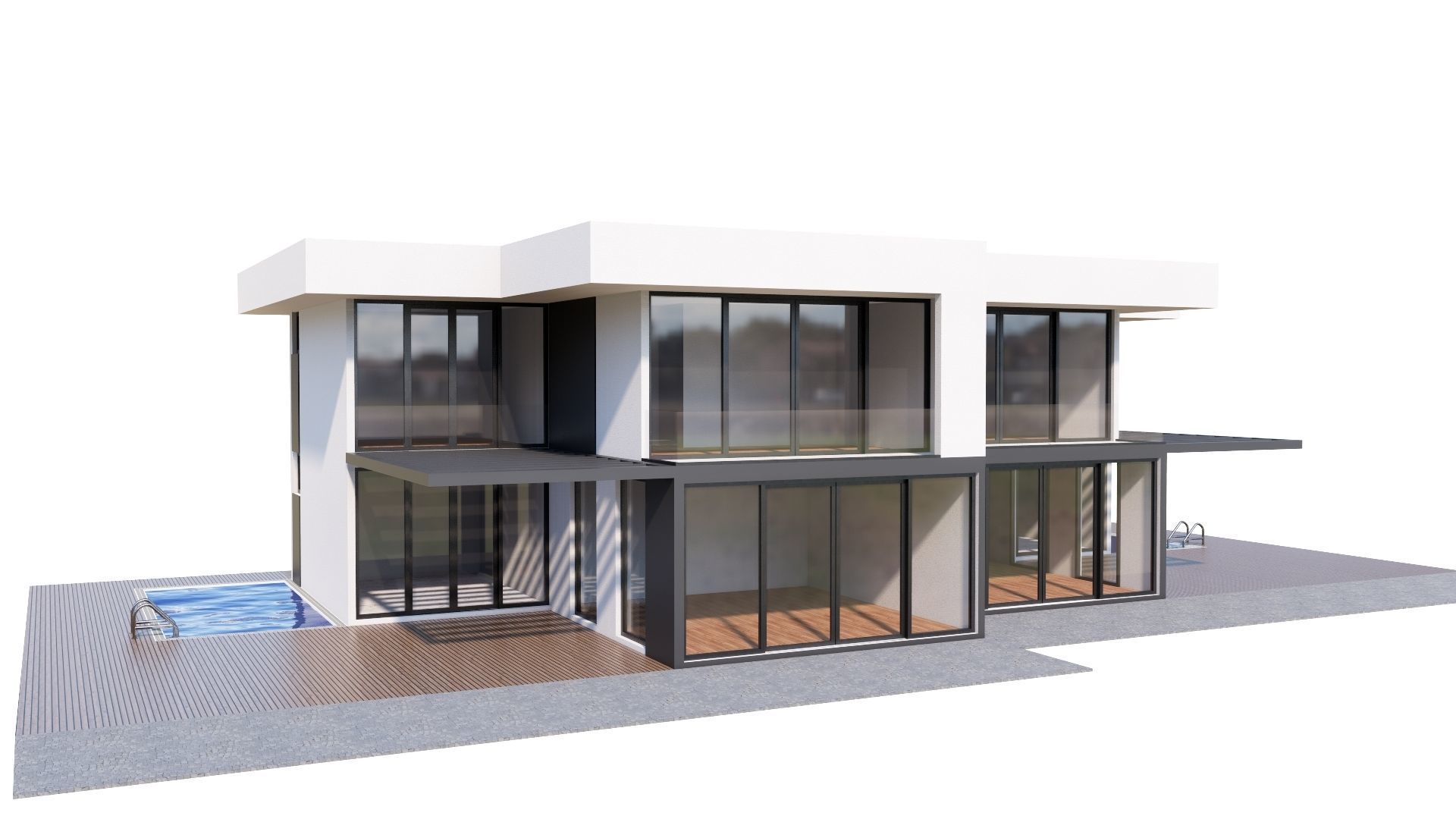 HOUSE 133 Low-poly 3D model_26