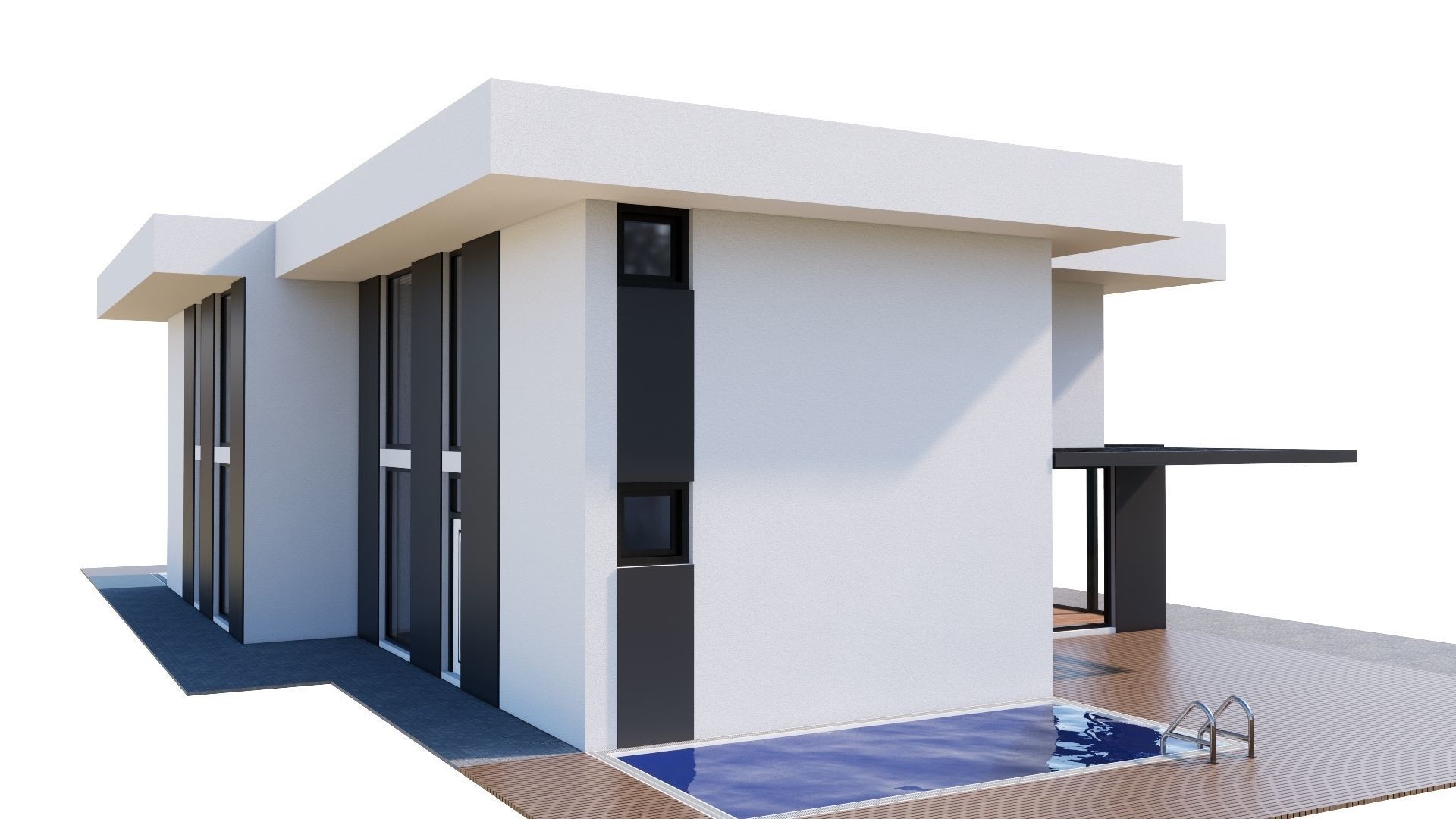 HOUSE 133 Low-poly 3D model_17