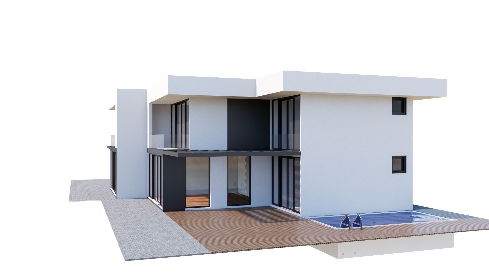 HOUSE 133 Low-poly 3D model_35