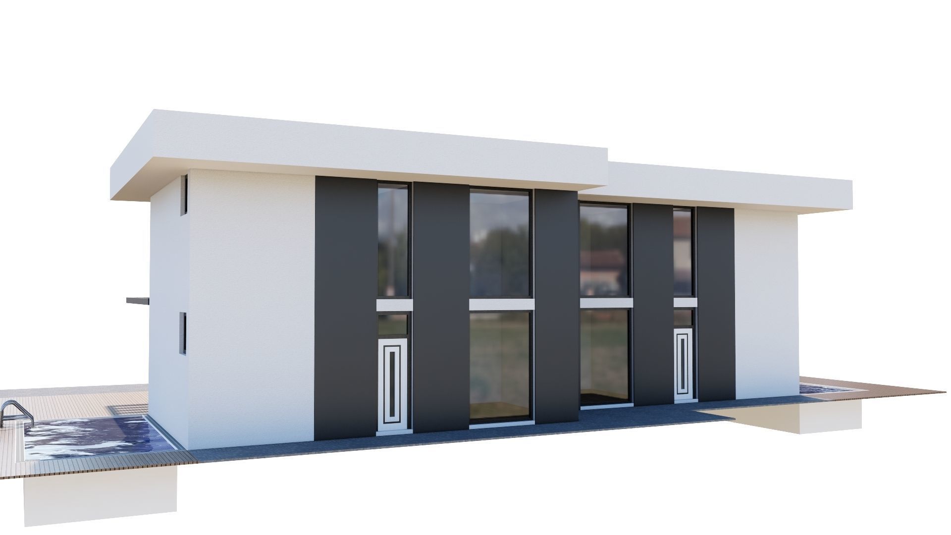 HOUSE 133 Low-poly 3D model_2