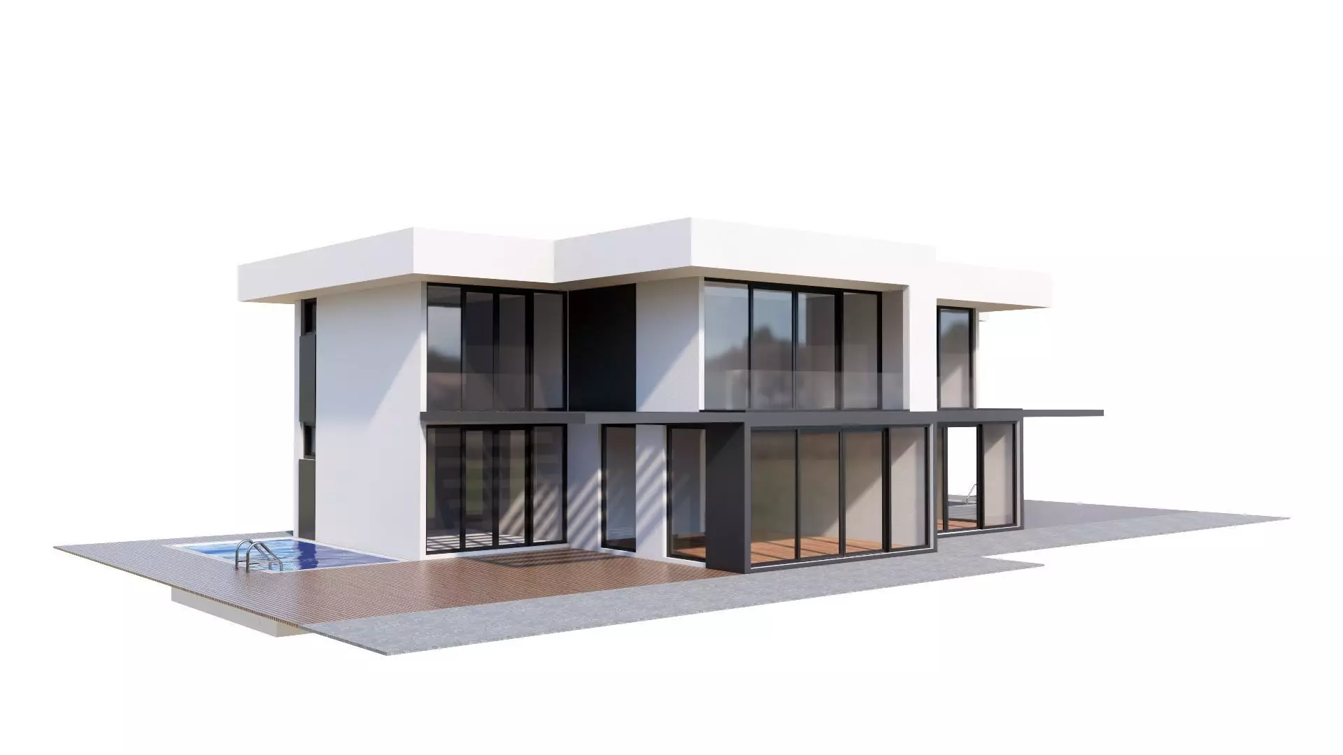 HOUSE 133 Low-poly 3D model_0