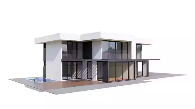 HOUSE 133 Low-poly 3D model