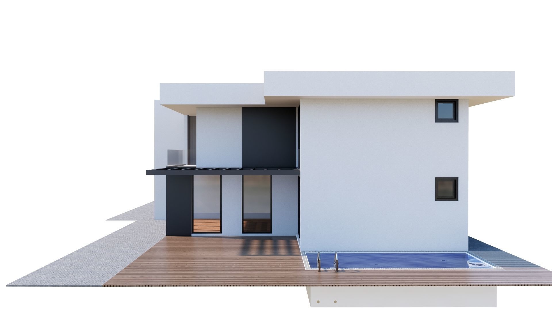 HOUSE 133 Low-poly 3D model_37