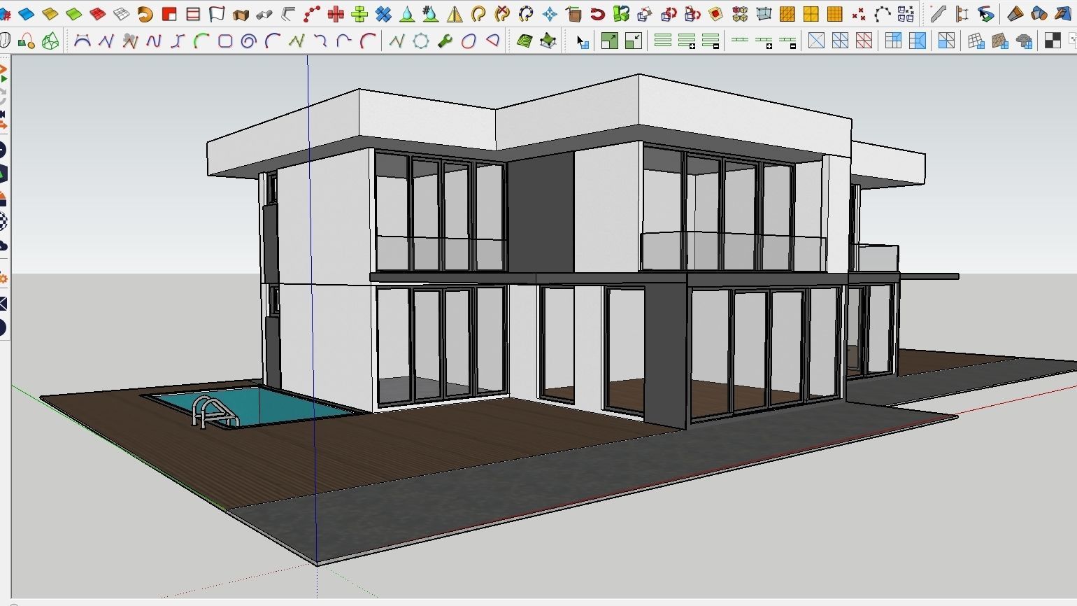 HOUSE 133 Low-poly 3D model_1