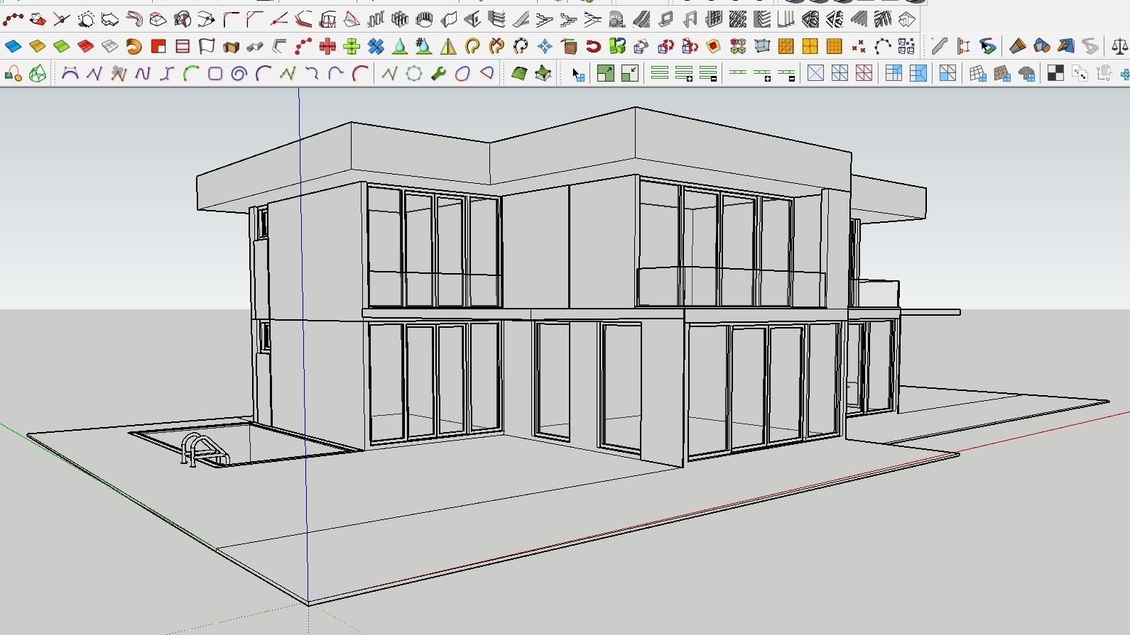 HOUSE 133 Low-poly 3D model_3