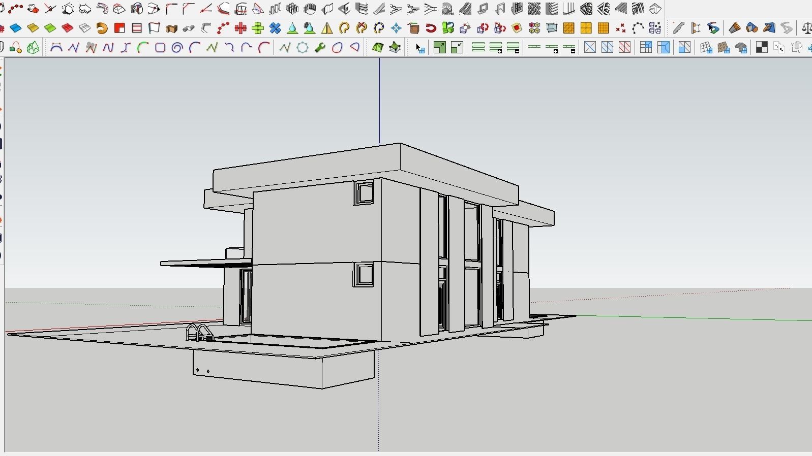 HOUSE 133 Low-poly 3D model_5
