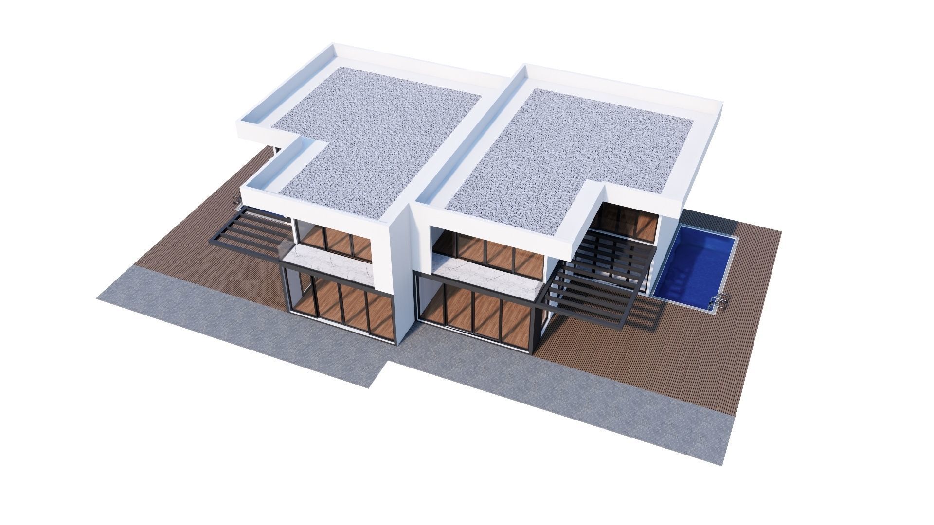 HOUSE 133 Low-poly 3D model_27