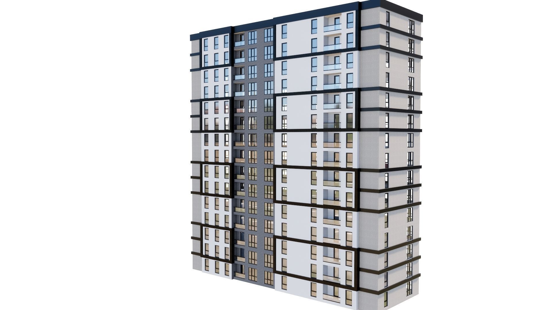 HOUSE 134 Low-poly 3D model_28