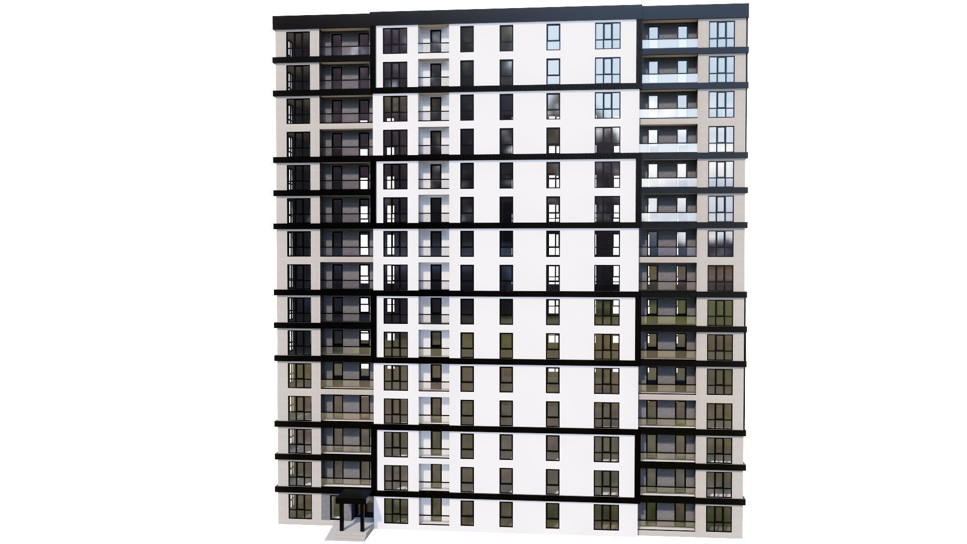 HOUSE 134 Low-poly 3D model_34