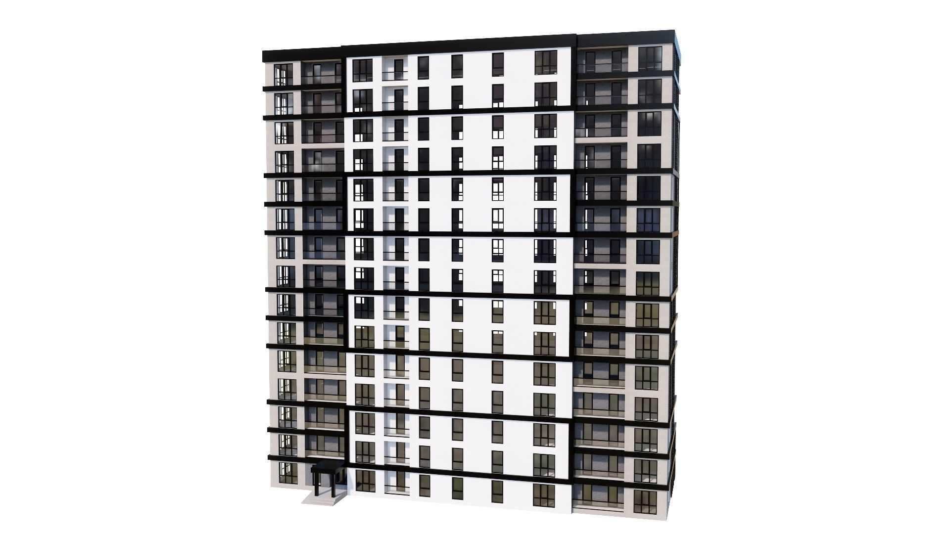 HOUSE 134 Low-poly 3D model_35