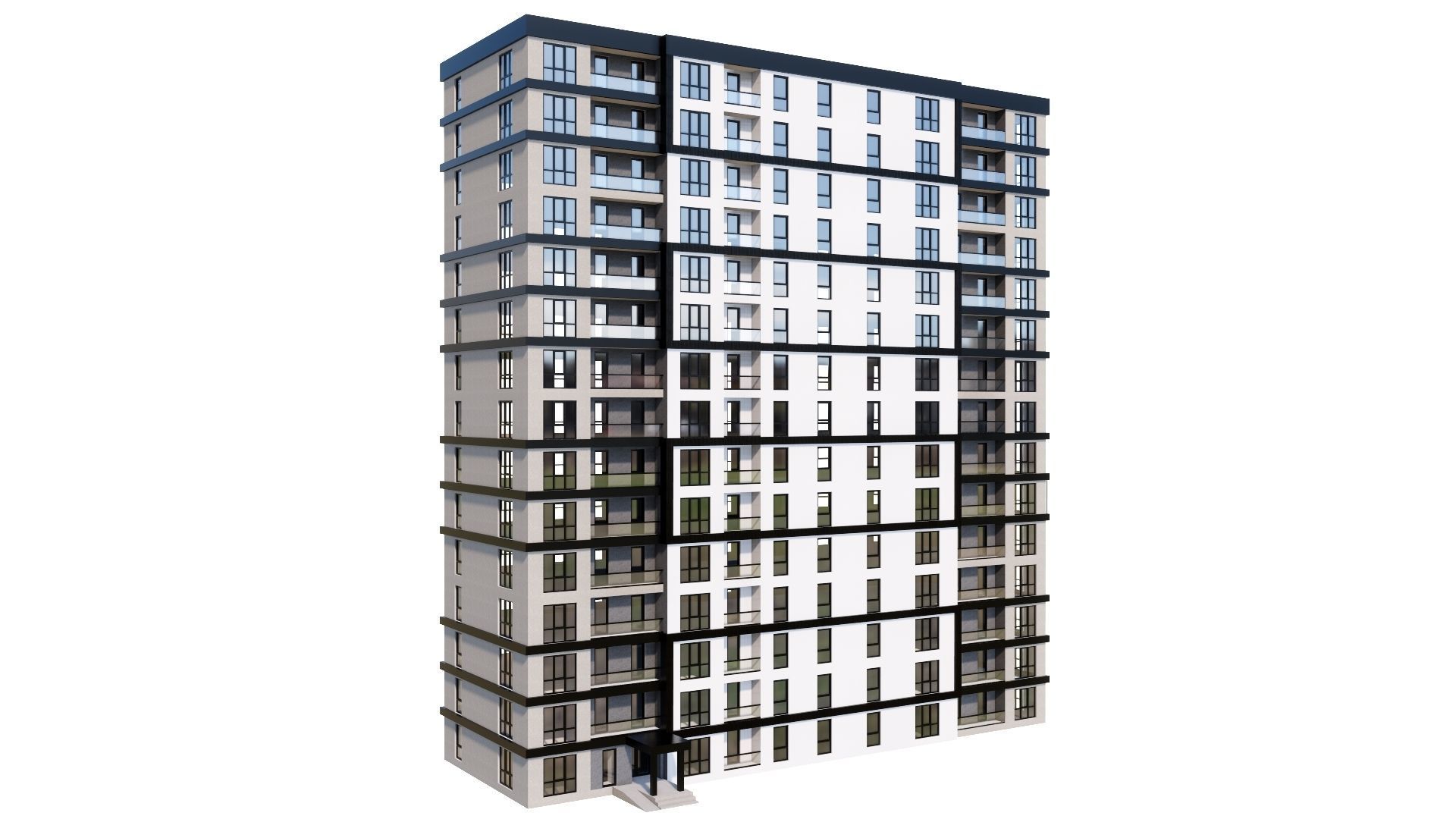 HOUSE 134 Low-poly 3D model_25