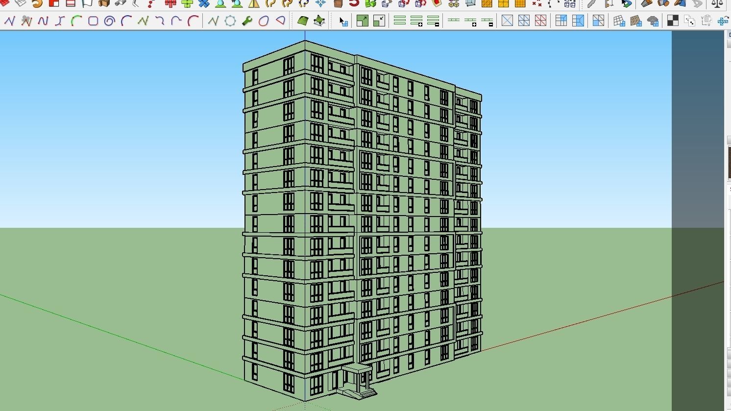 HOUSE 134 Low-poly 3D model_3