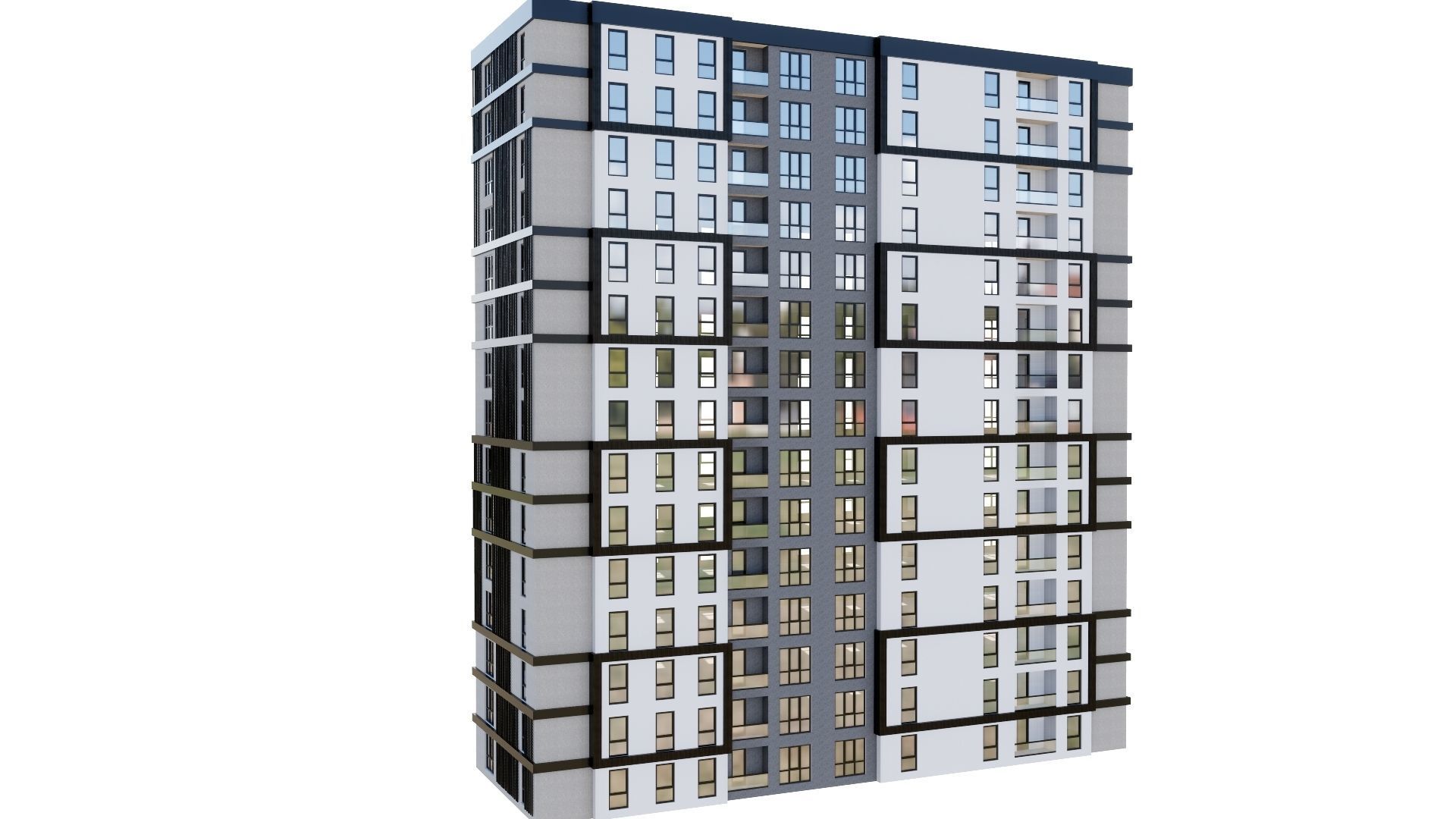 HOUSE 134 Low-poly 3D model_16