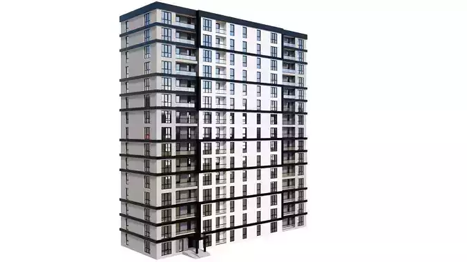 HOUSE 134 Low-poly 3D model