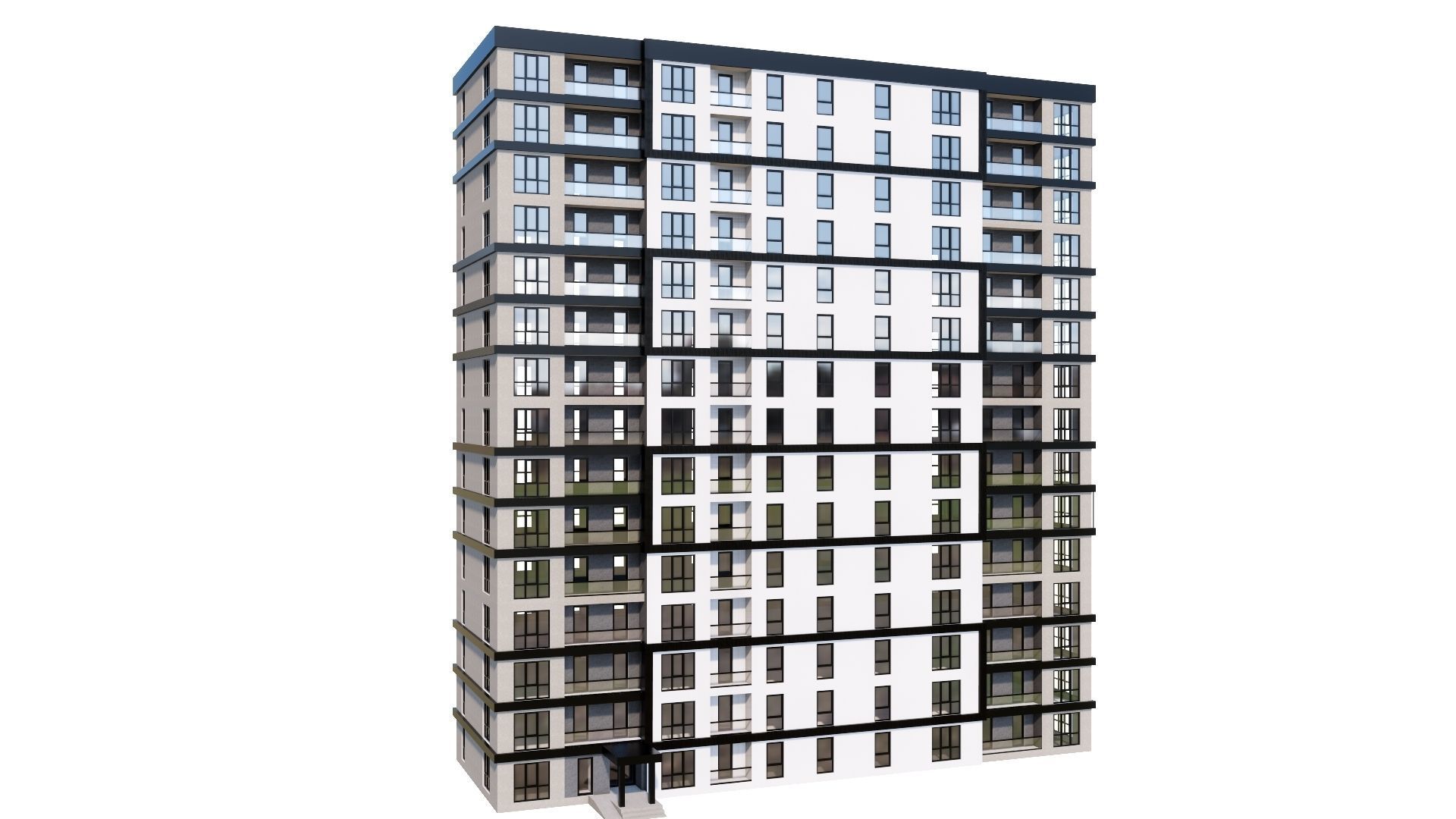 HOUSE 134 Low-poly 3D model_29