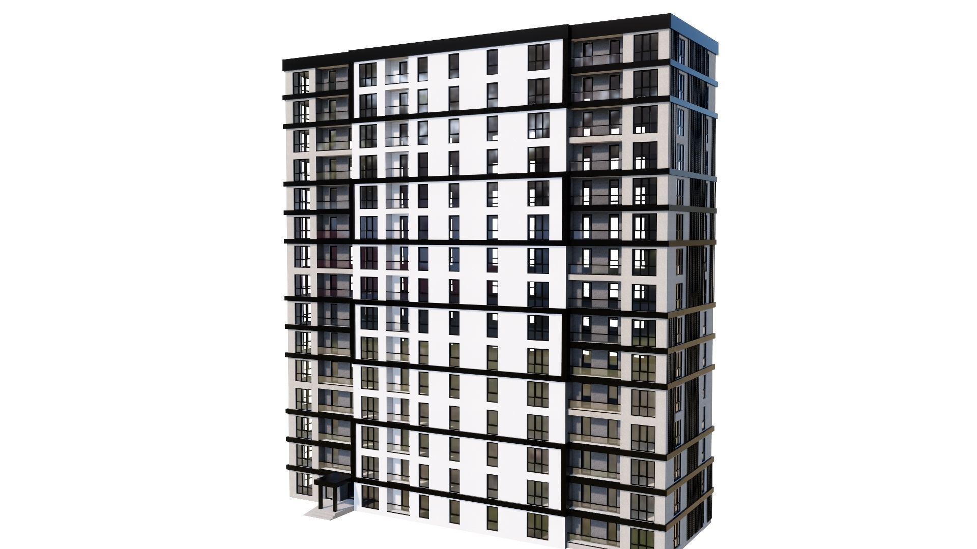 HOUSE 134 Low-poly 3D model_38