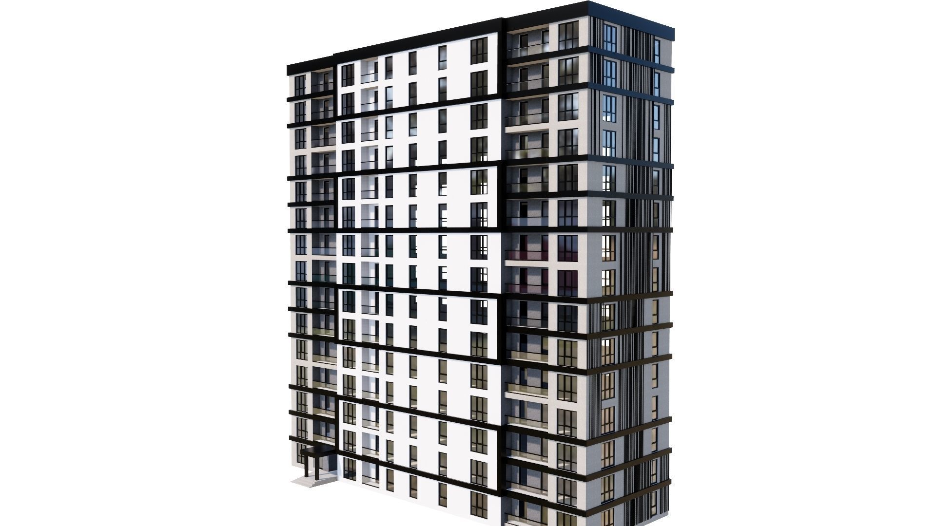 HOUSE 134 Low-poly 3D model_39