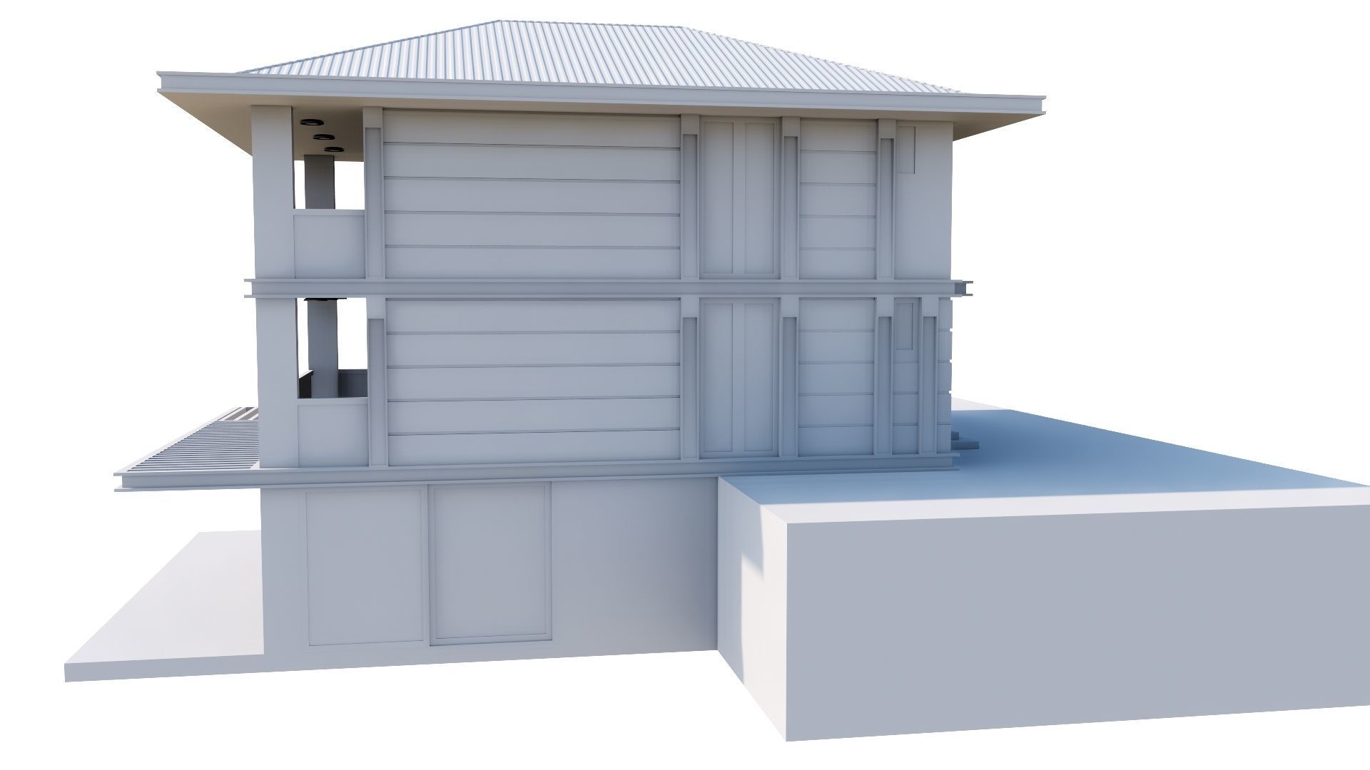 HOUSE 135 Low-poly 3D model_46