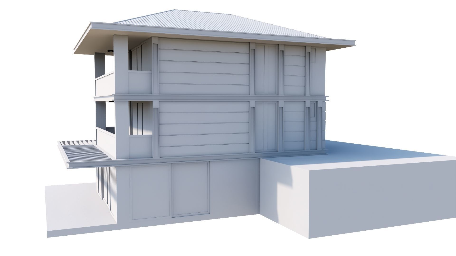 HOUSE 135 Low-poly 3D model_61