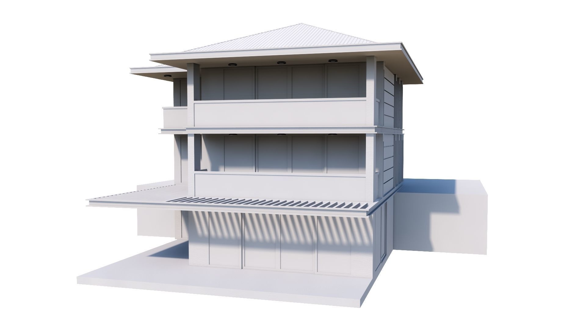 HOUSE 135 Low-poly 3D model_53