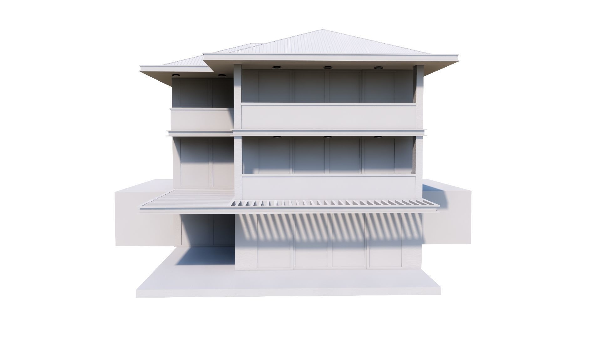 HOUSE 135 Low-poly 3D model_51
