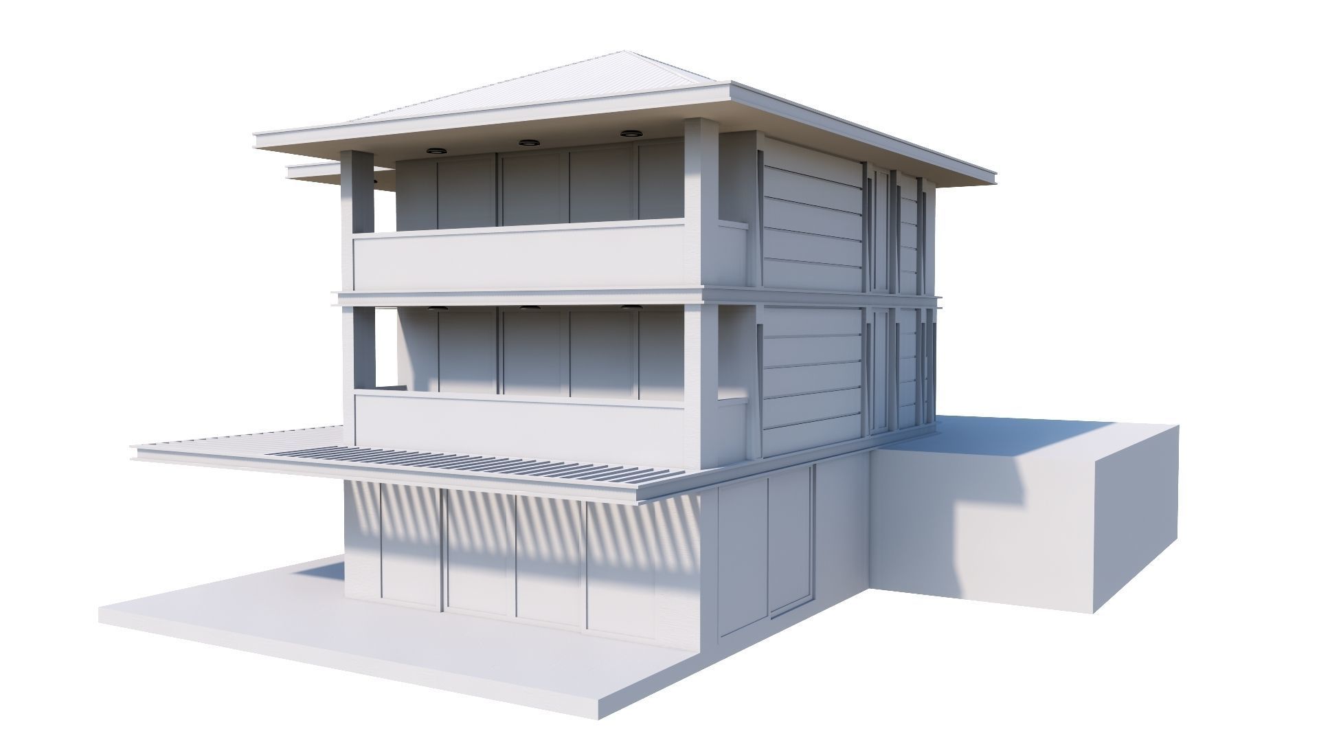 HOUSE 135 Low-poly 3D model_55