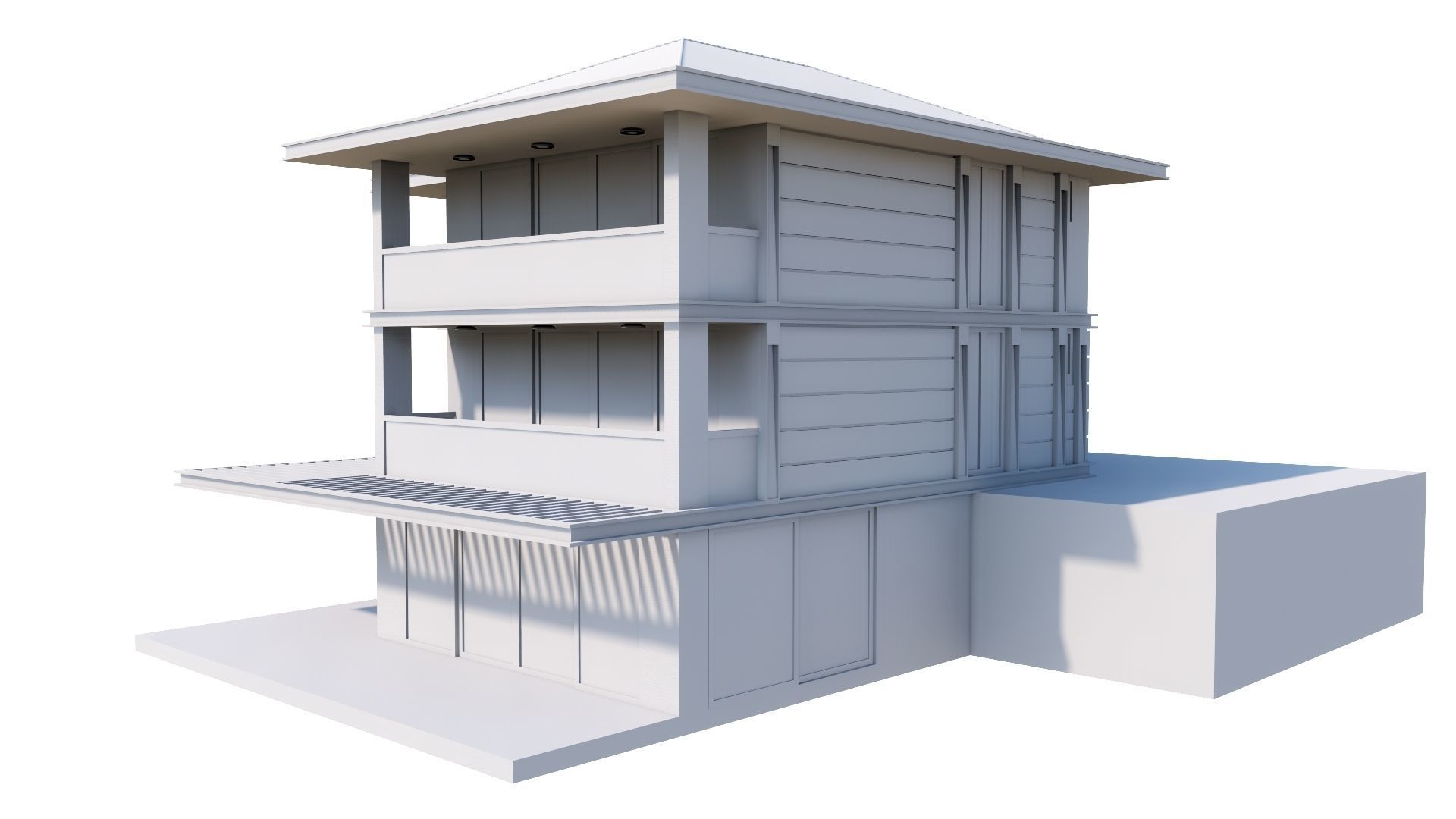 HOUSE 135 Low-poly 3D model_58