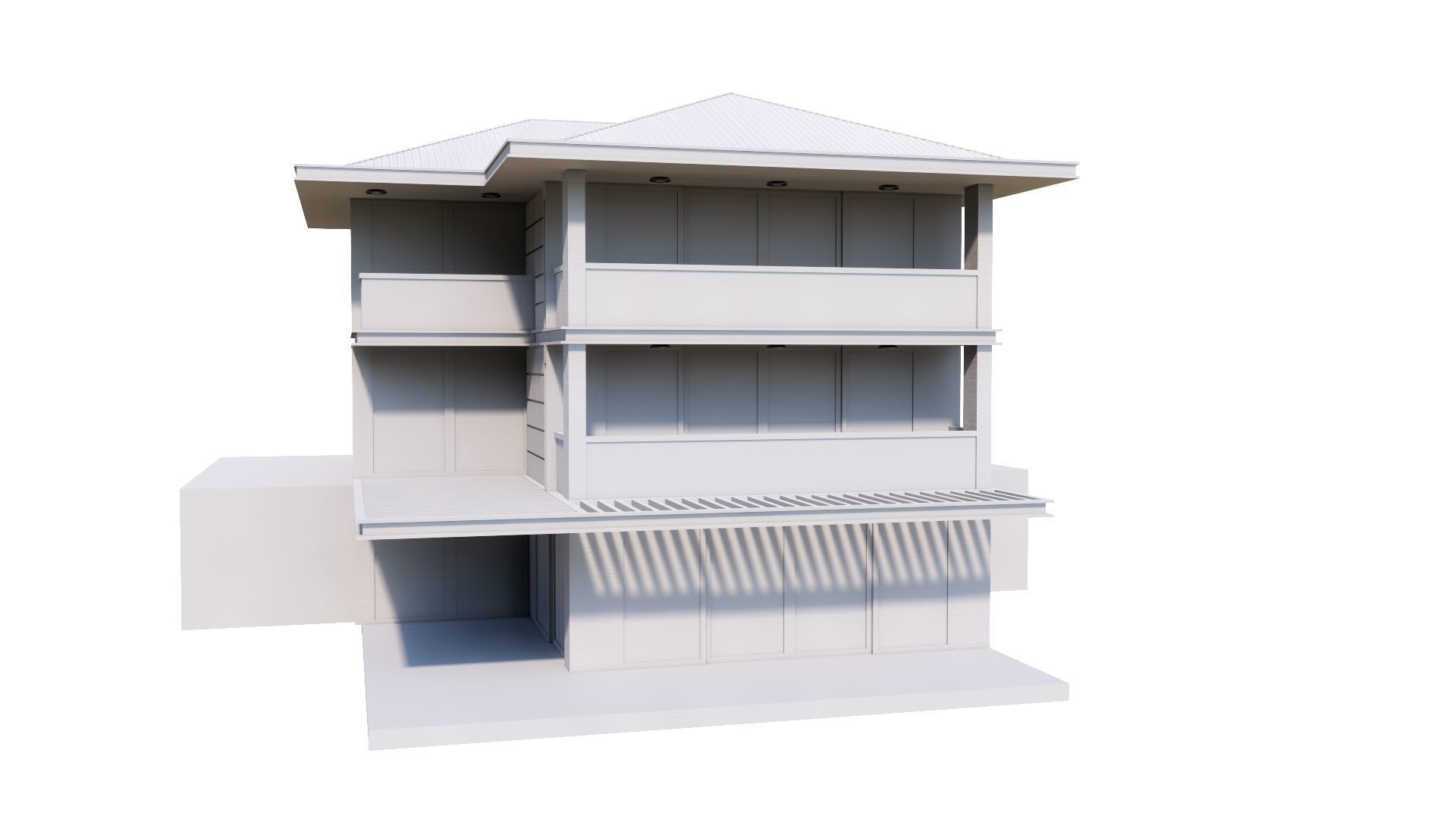 HOUSE 135 Low-poly 3D model_49