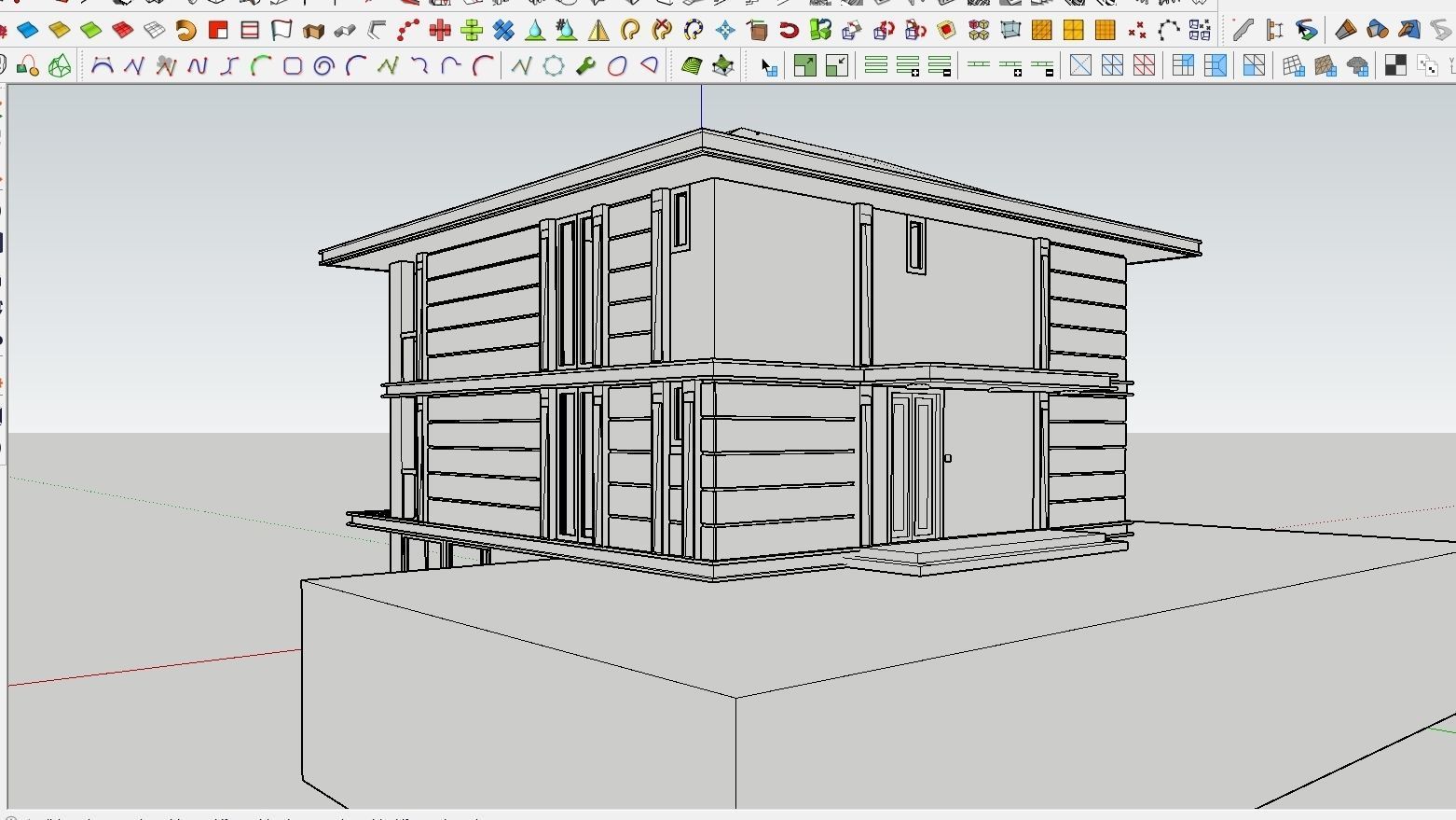 HOUSE 135 Low-poly 3D model_5