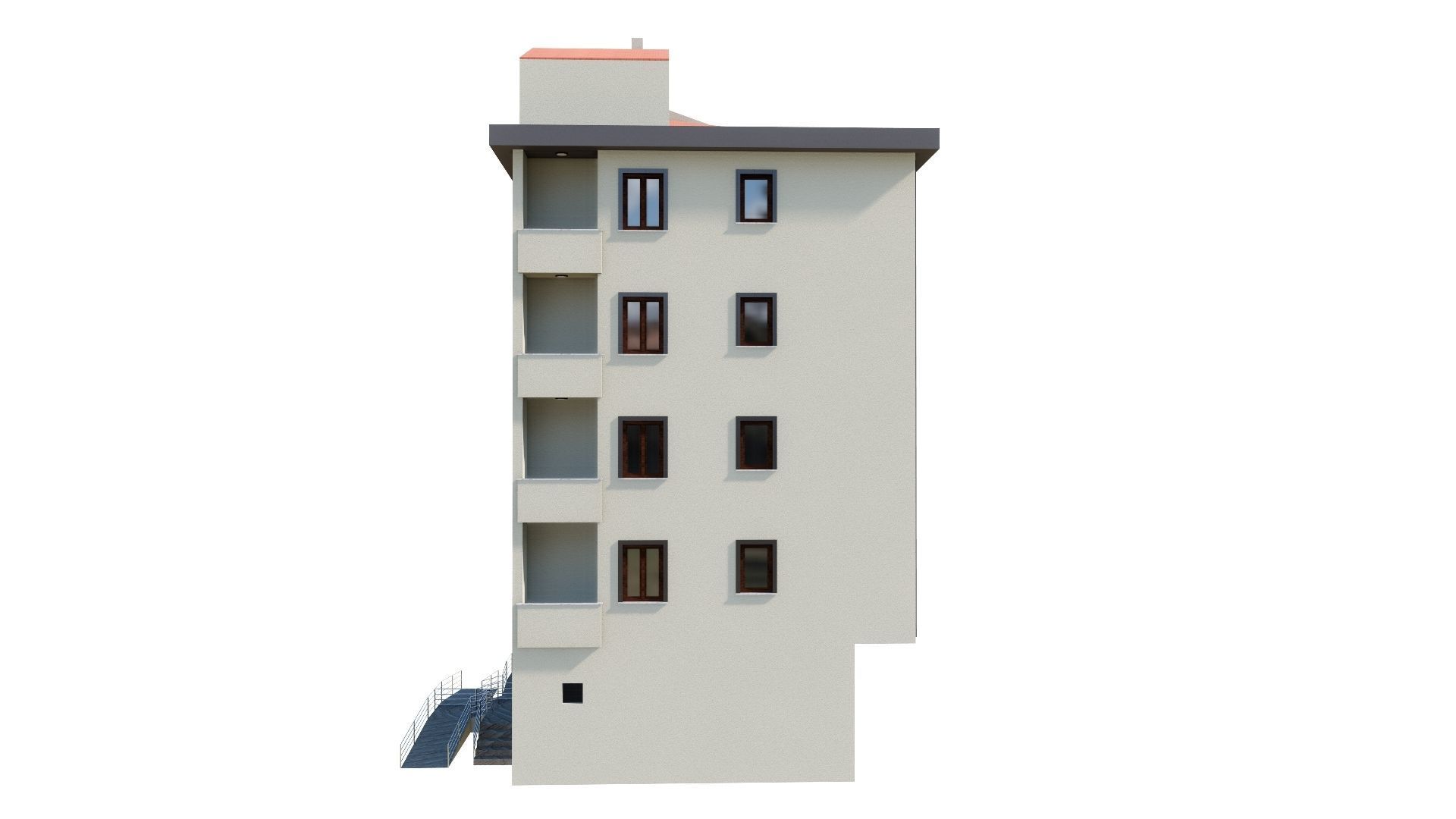 HOUSE 136 Low-poly 3D model_21