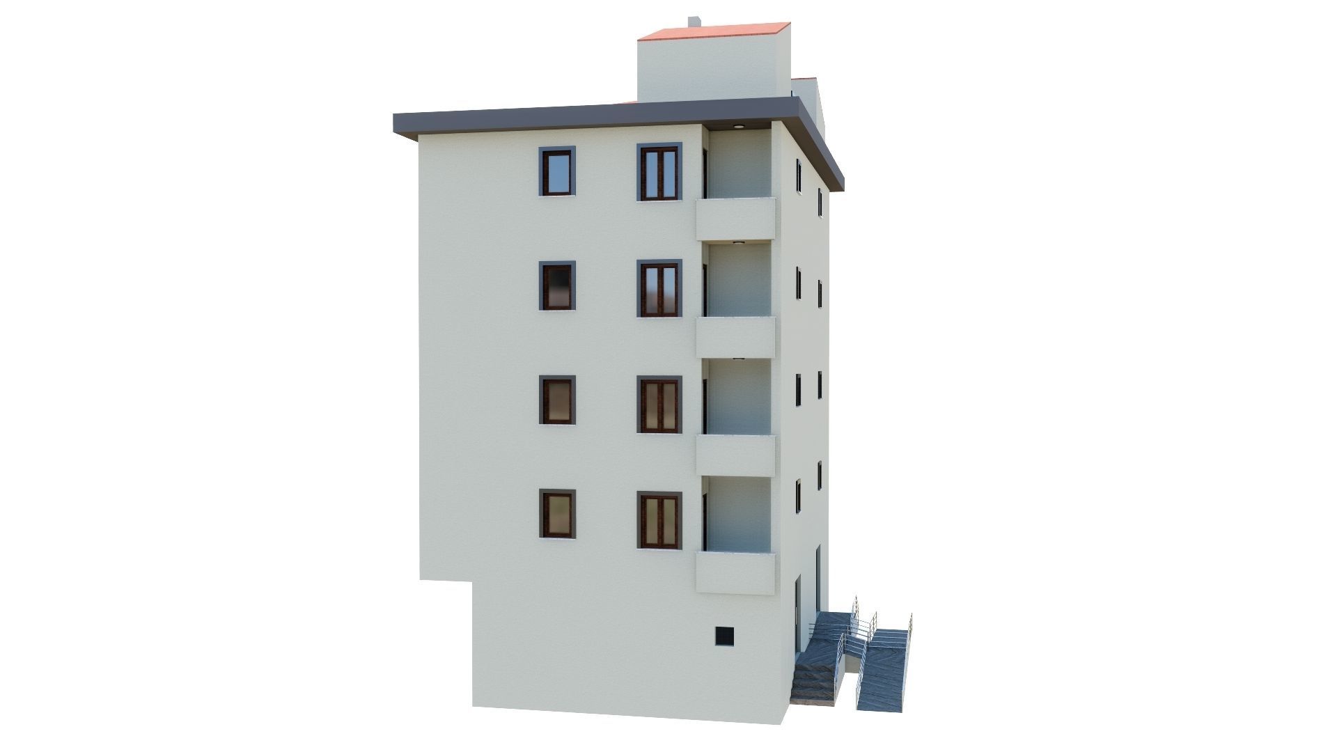 HOUSE 136 Low-poly 3D model_40