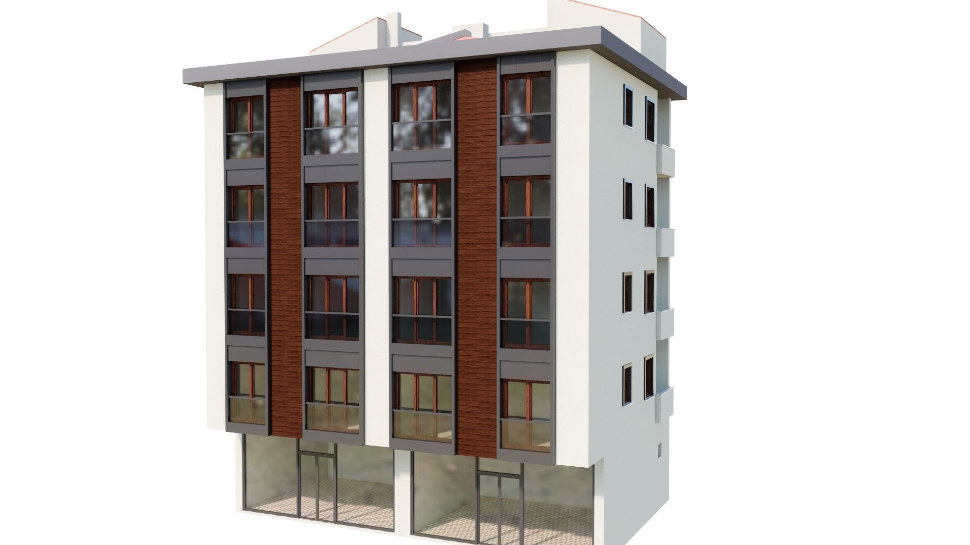 HOUSE 136 Low-poly 3D model_31