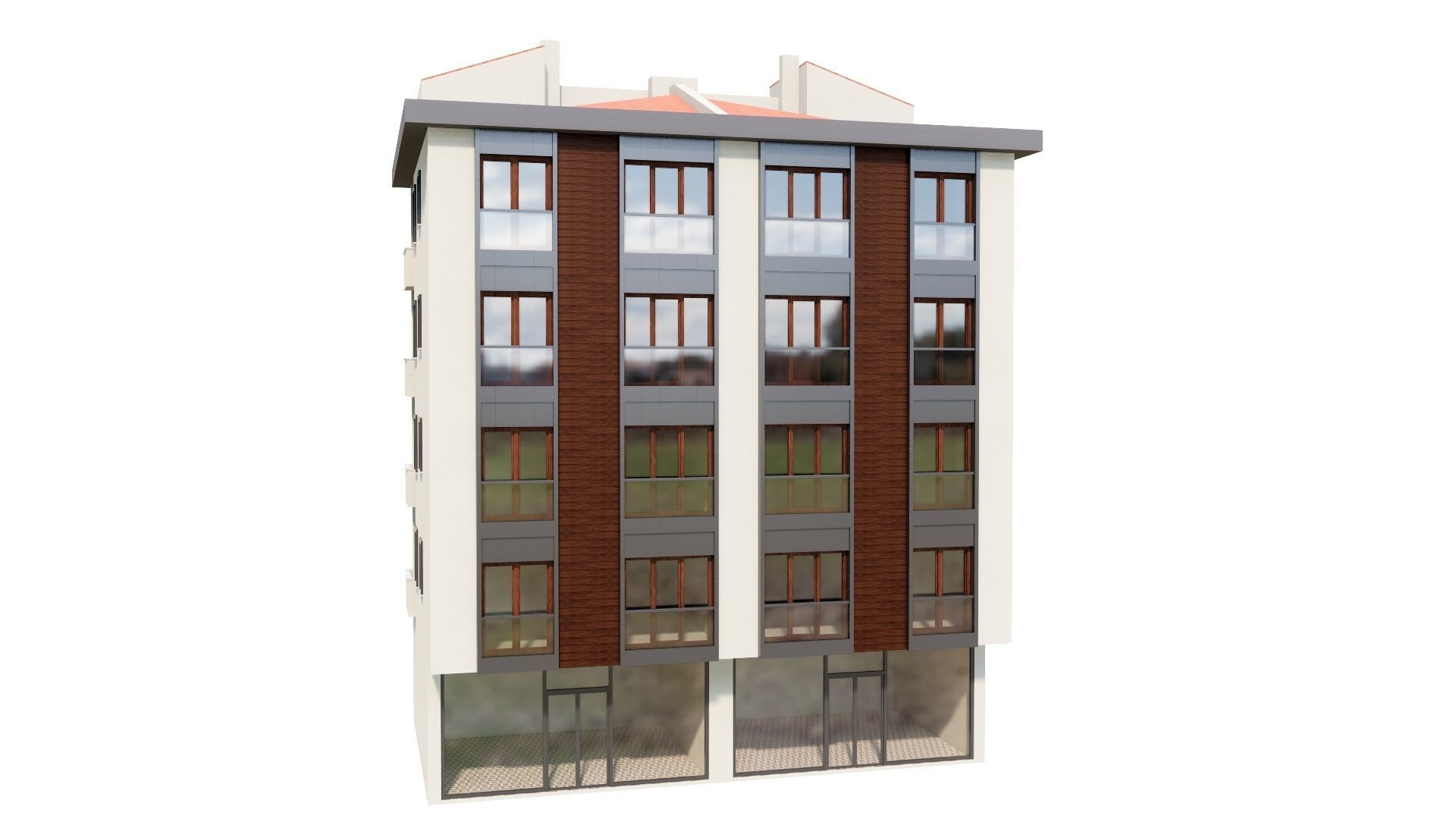 HOUSE 136 Low-poly 3D model_26