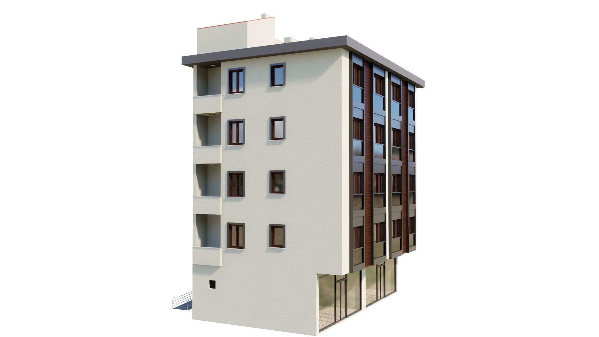 HOUSE 136 Low-poly 3D model_23