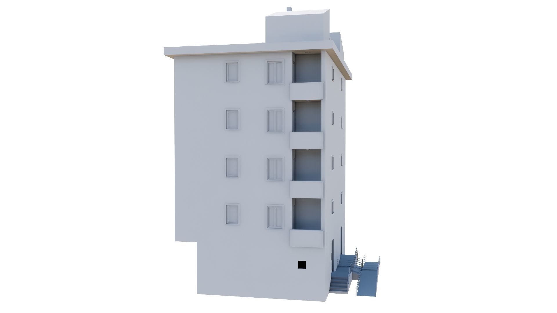 HOUSE 136 Low-poly 3D model_59