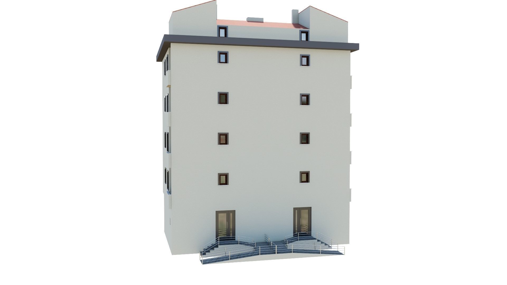 HOUSE 136 Low-poly 3D model_9