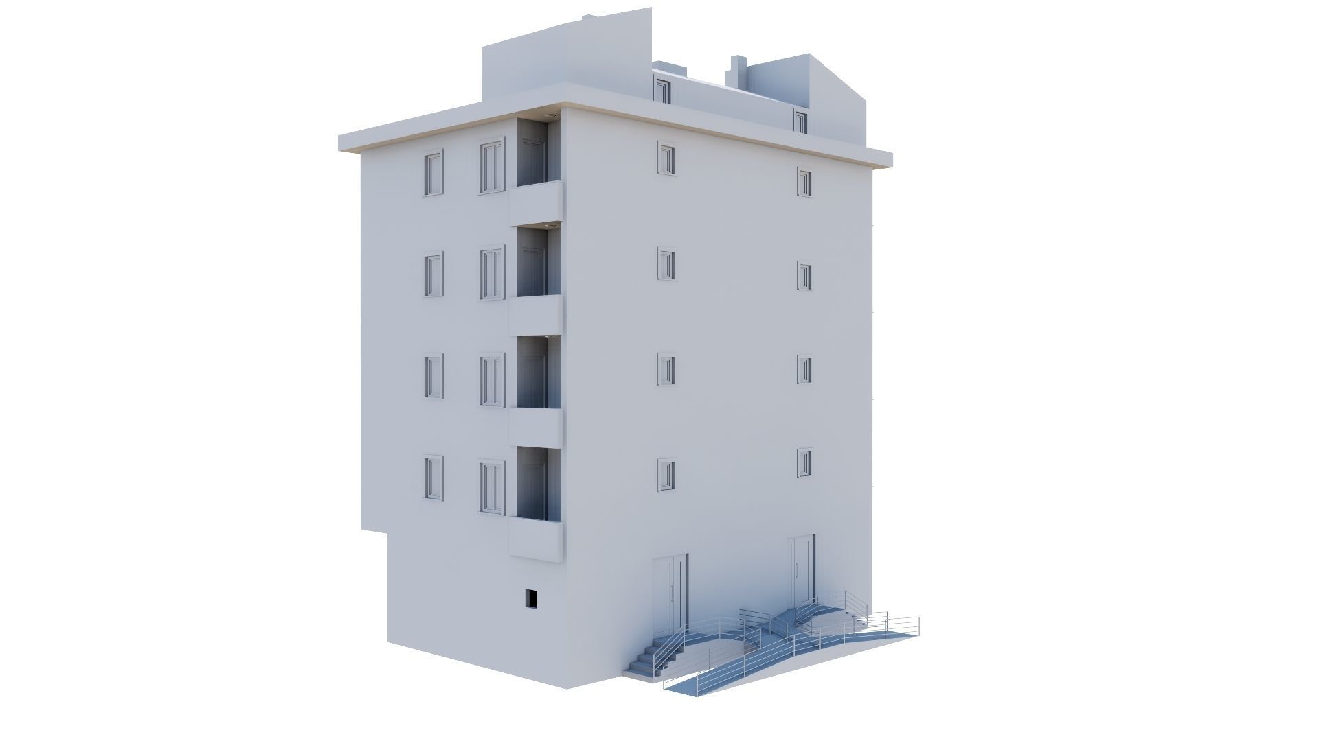 HOUSE 136 Low-poly 3D model_45