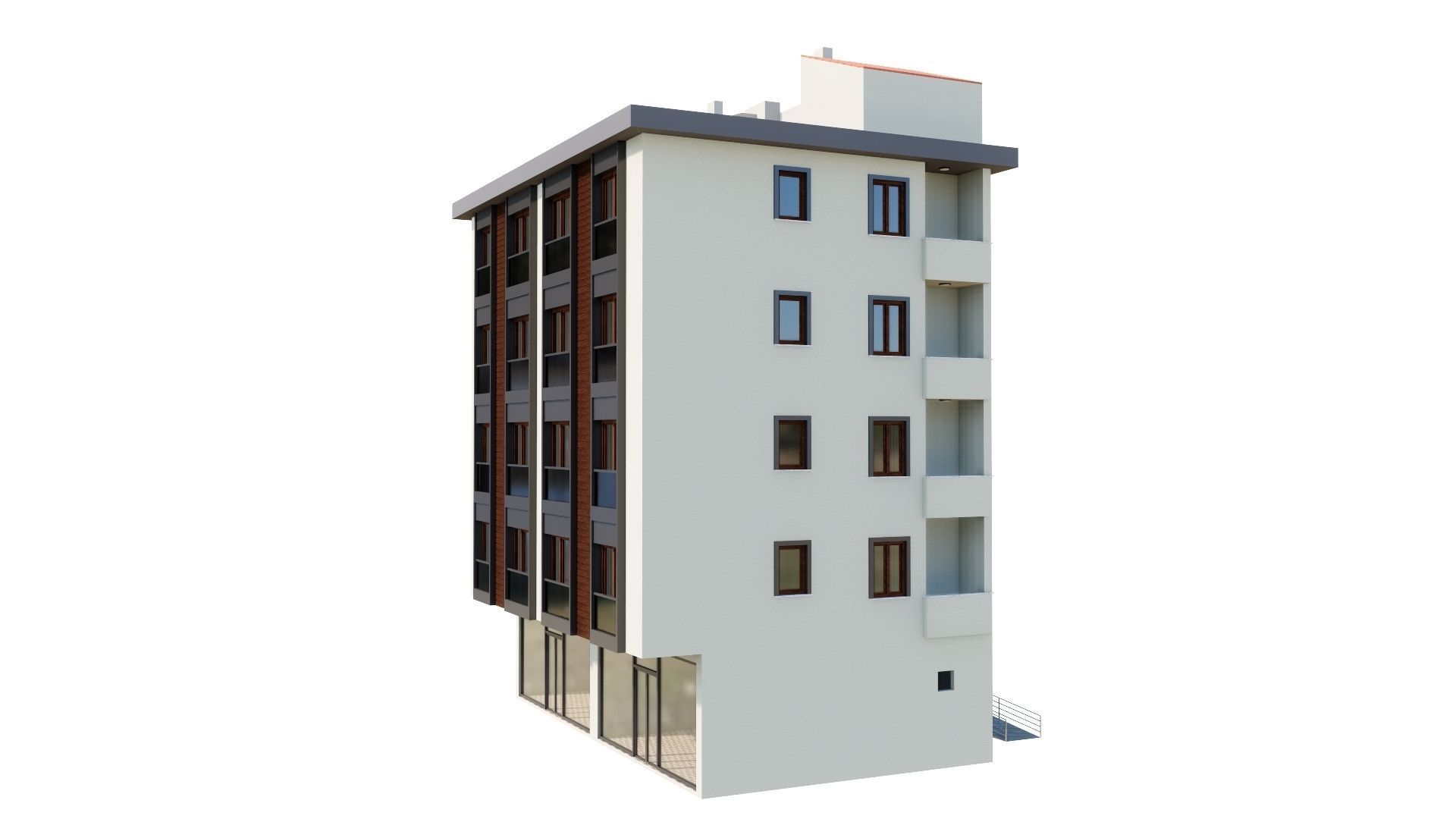 HOUSE 136 Low-poly 3D model_35