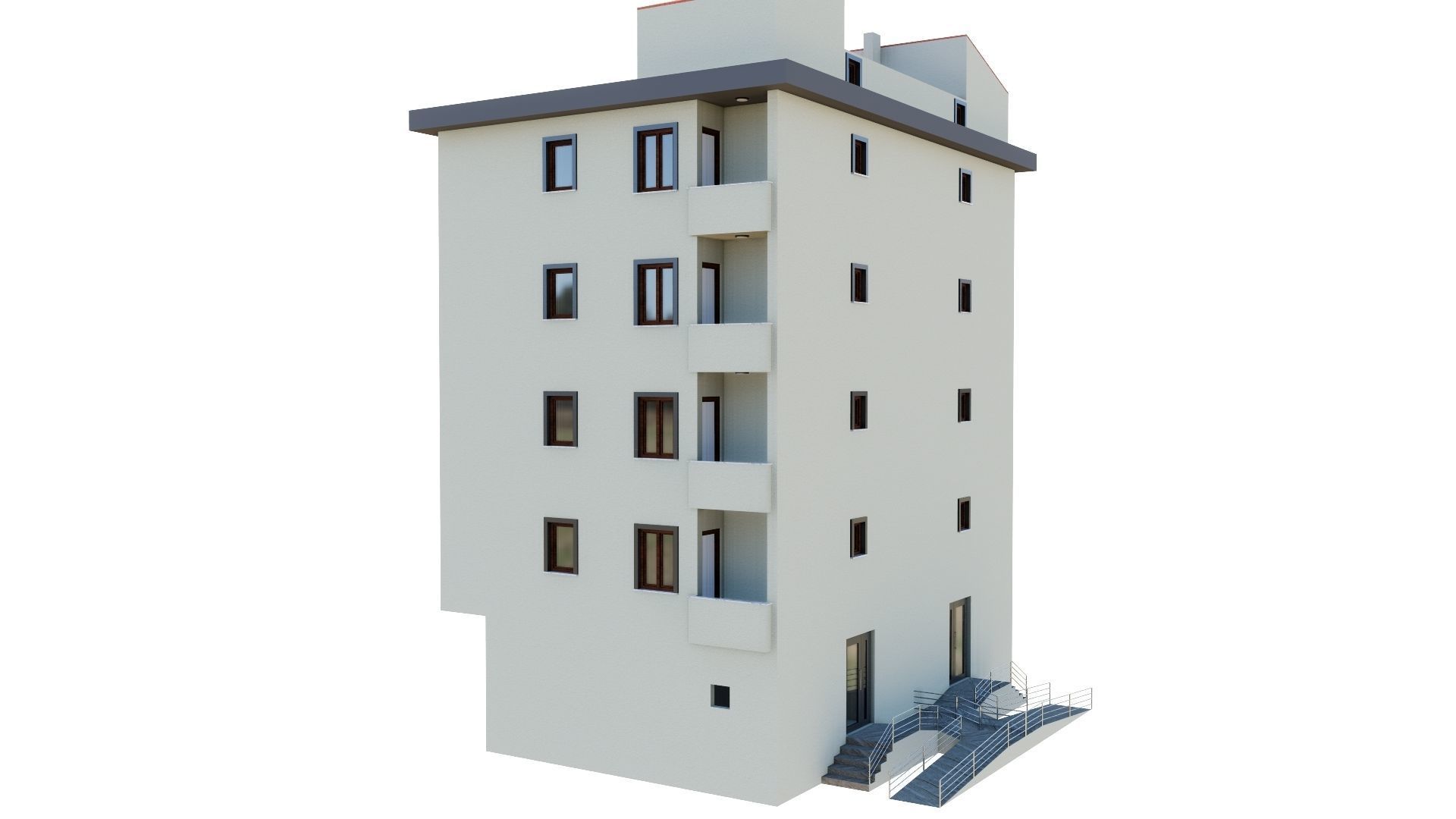 HOUSE 136 Low-poly 3D model_41