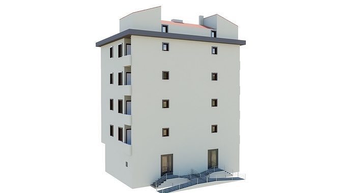 HOUSE 136 Low-poly 3D model 3