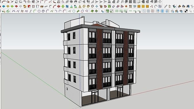 HOUSE 136 Low-poly 3D model 2