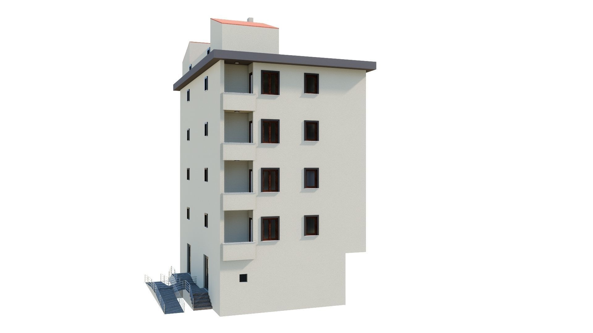HOUSE 136 Low-poly 3D model_19
