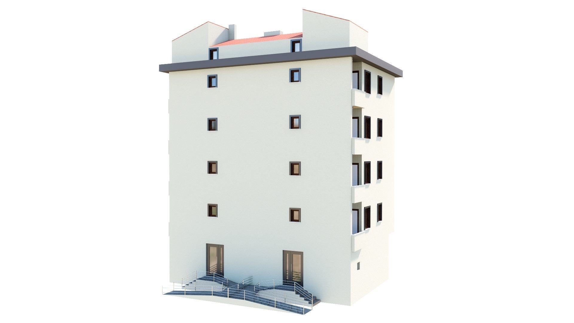 HOUSE 136 Low-poly 3D model_14