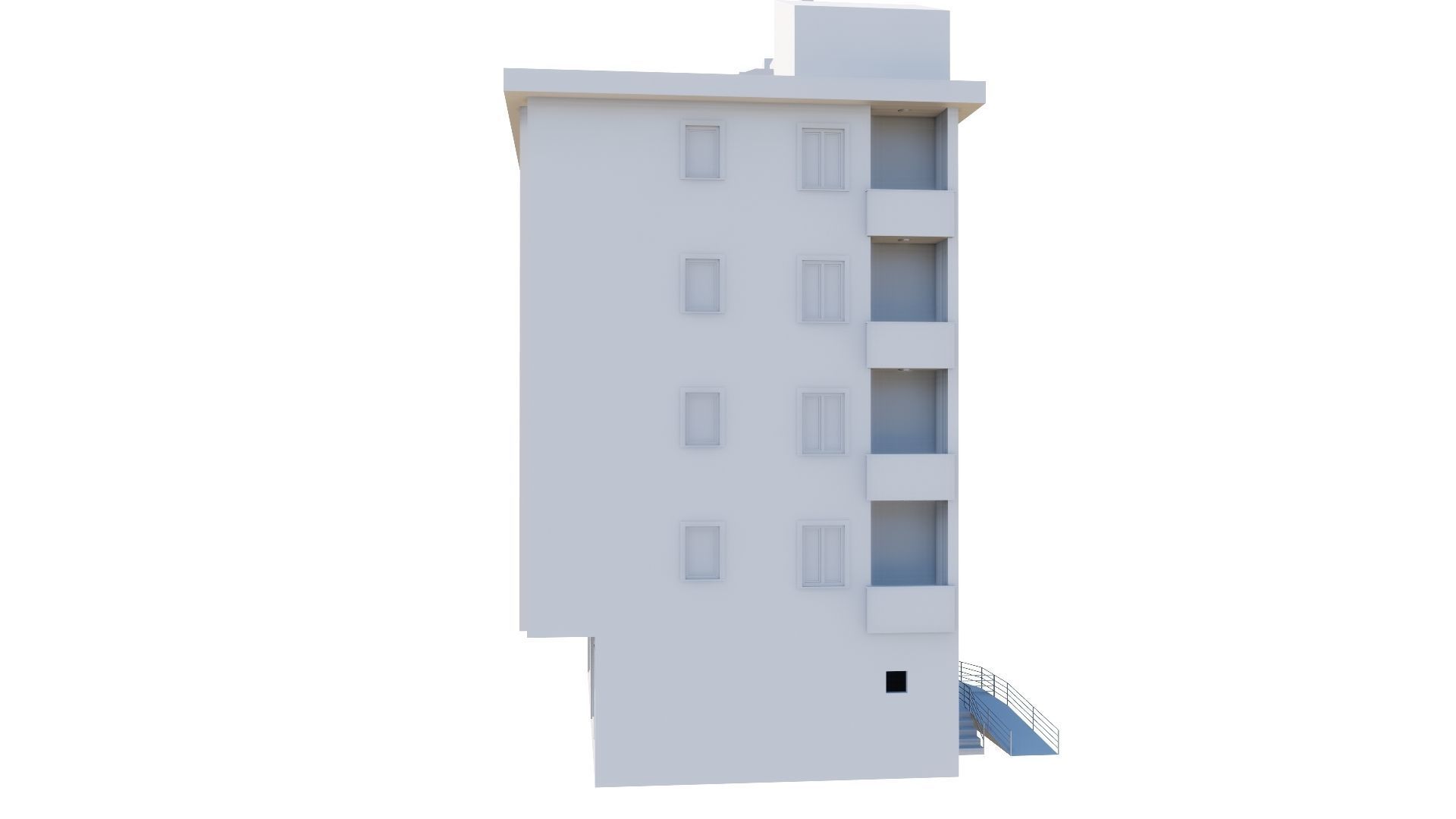 HOUSE 136 Low-poly 3D model_57