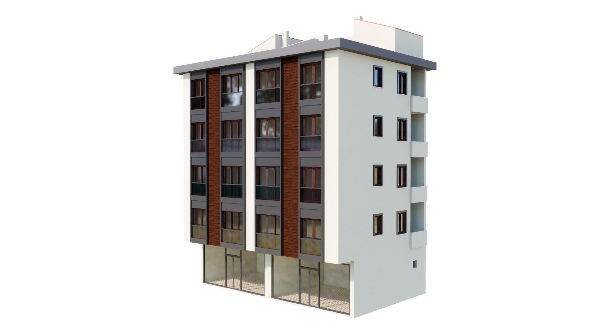 HOUSE 136 Low-poly 3D model_33