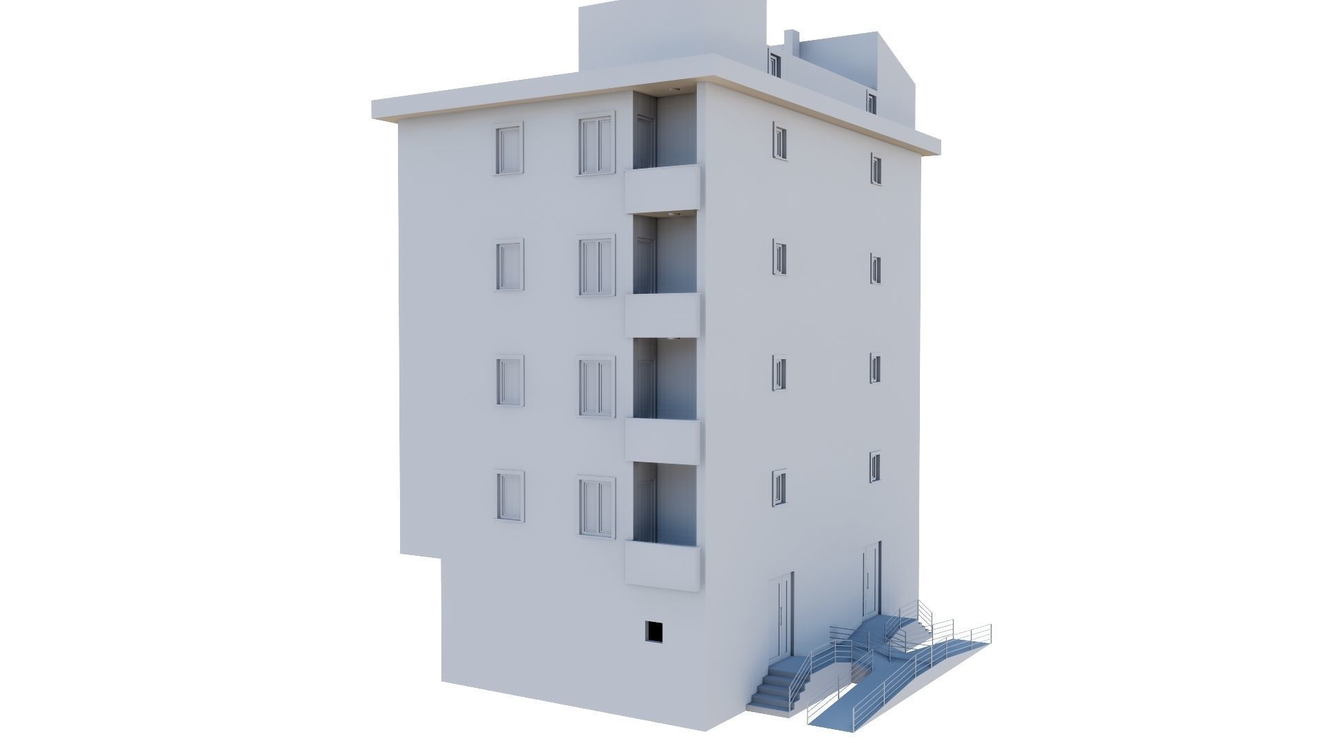 HOUSE 136 Low-poly 3D model_61
