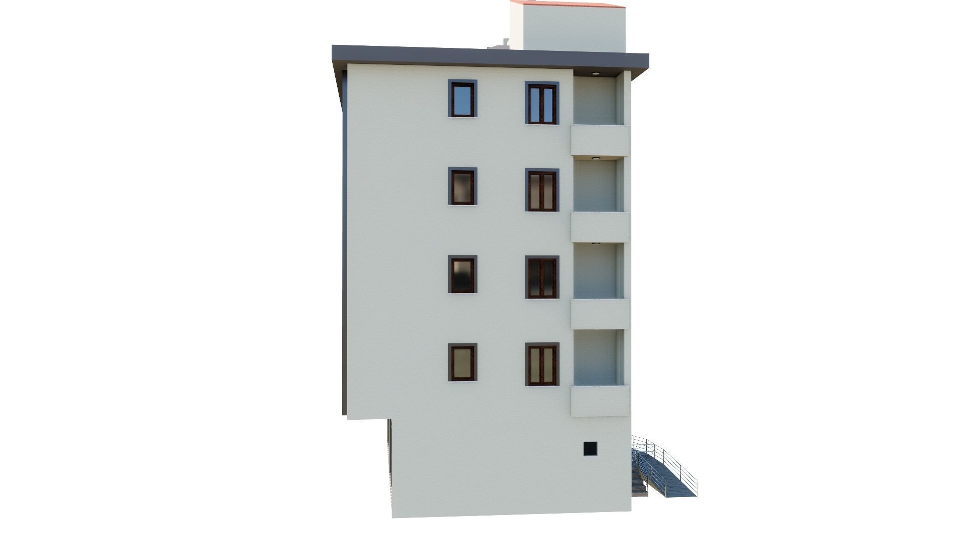 HOUSE 136 Low-poly 3D model_38