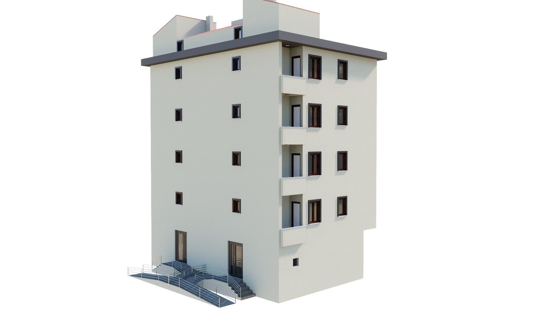 HOUSE 136 Low-poly 3D model_15